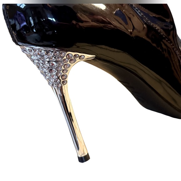 INC International Concepts NWT Size 6 Black Patent Leather Over the Knee Boots - Picture 12 of 14